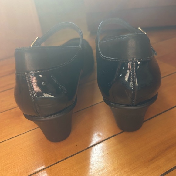 SAS Isabel Leather Patent Block Heels Mary Jane Pumps. Size 7N Comfort Support - Picture 4 of 14